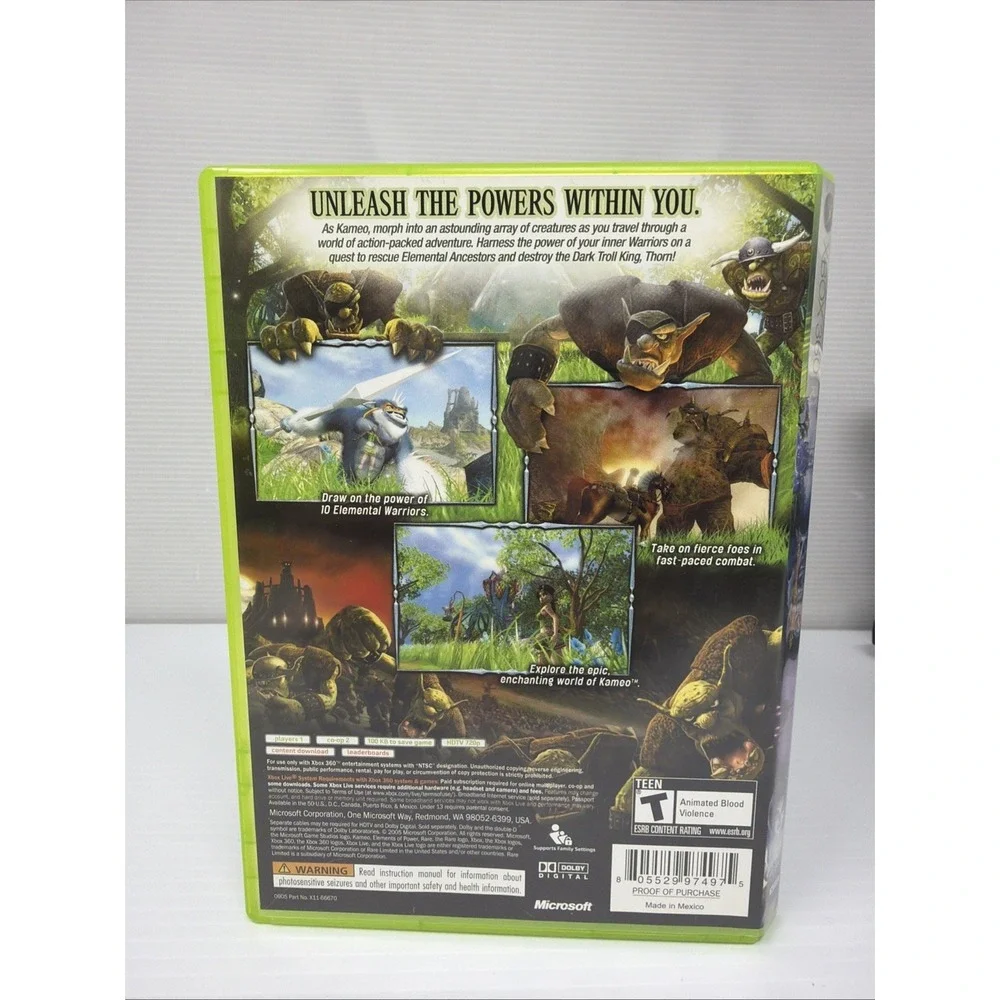 Kameo: Elements of Power‎ (Microsoft Xbox 360, 2005) Complete Tested Working